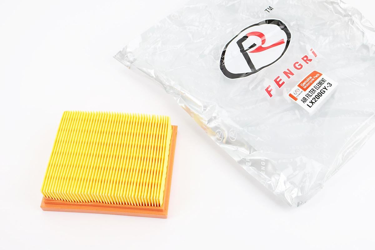 Фильтр-элемент воздушный к мотоциклу Loncin LX200GY-3 Viper-Zongshen V200R картон 136x116x36 мм (998453)