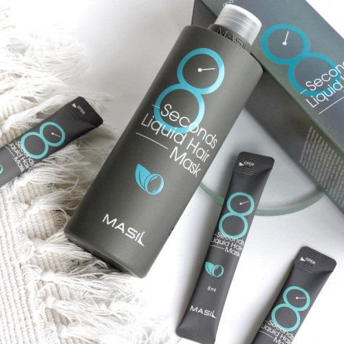 Маска для профессионального восстановления поврежденных волос 8 seconds salon liquid hair mask Masil 100 мл (8809744060279) - фото 2