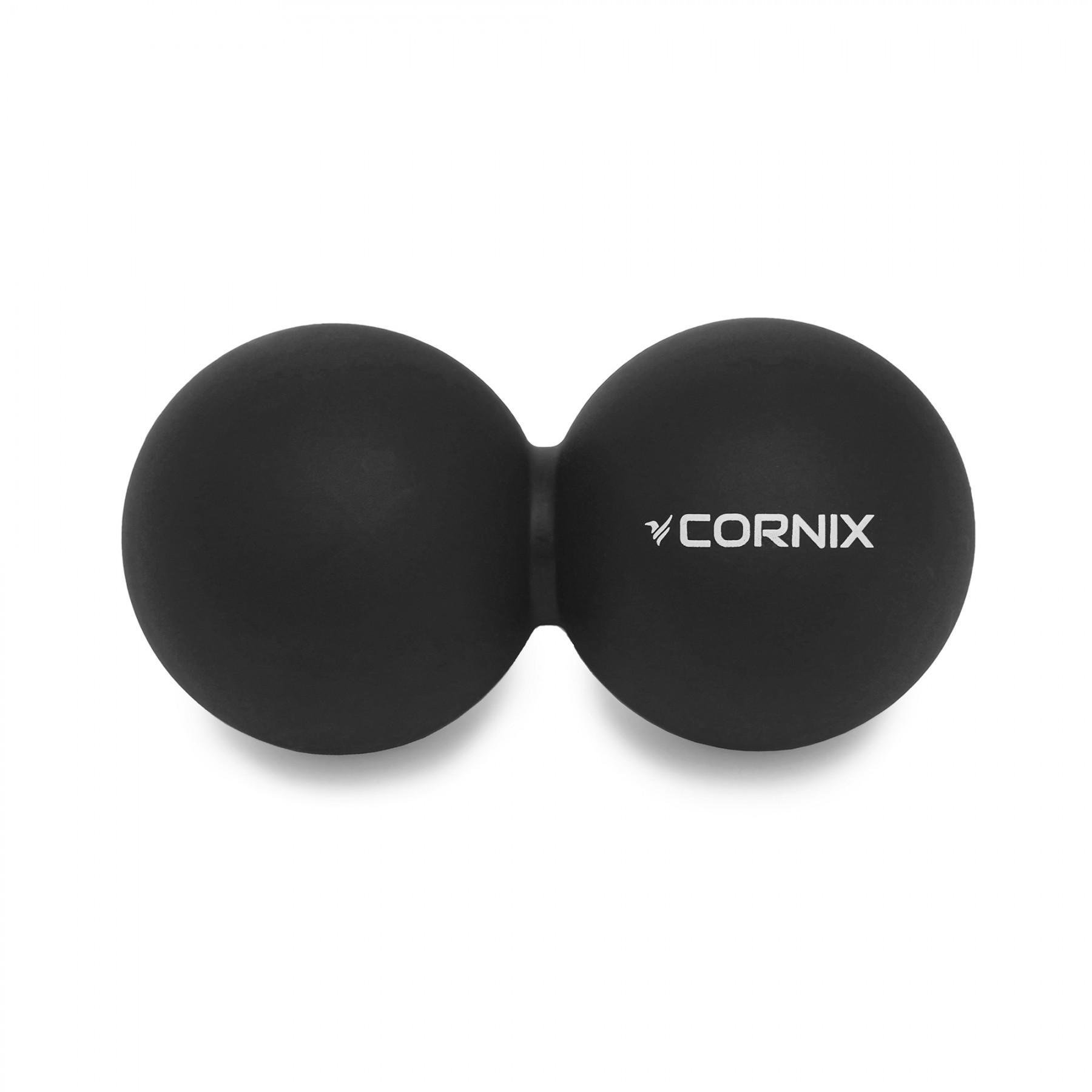 Массажный мяч двойной Cornix Lacrosse DuoBall XR-0113 Black (39257)