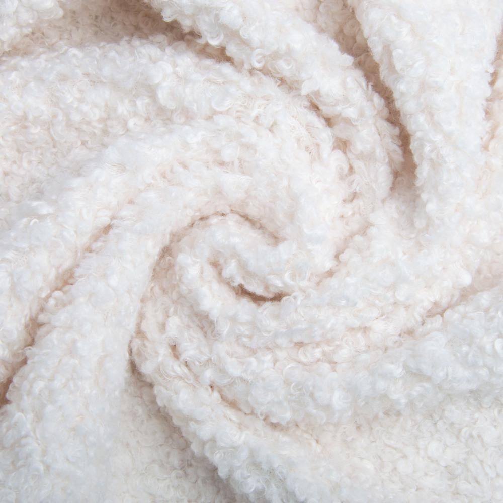 Ткань искусственный мех Букле 1003 Молочный (25635)