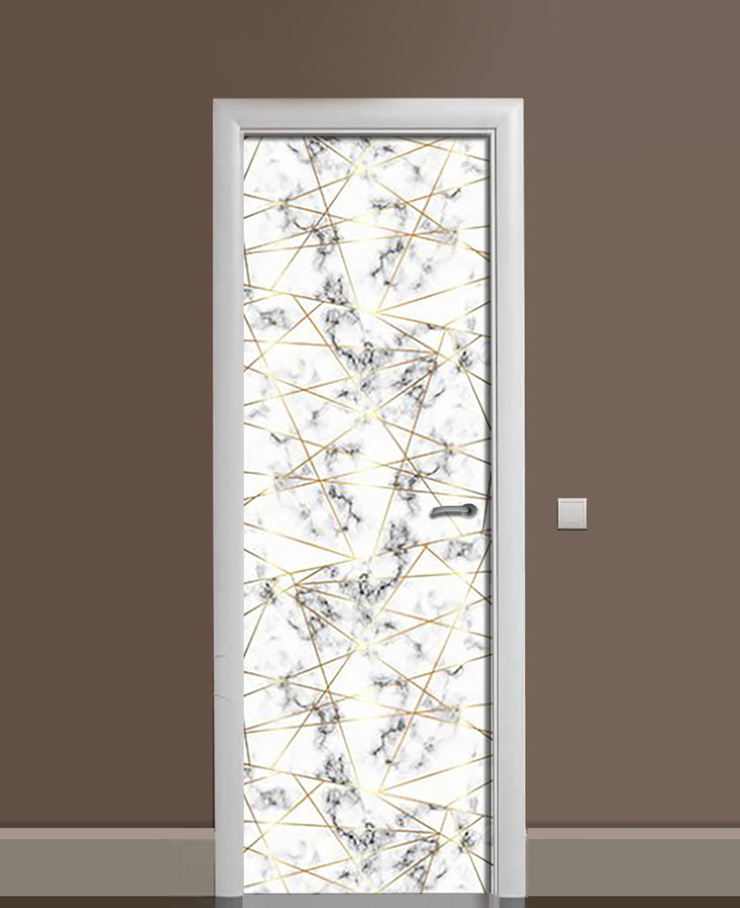 Наклейка 3D на дверь Zatarga "Изумительные нити" виниловая 650х2000 мм