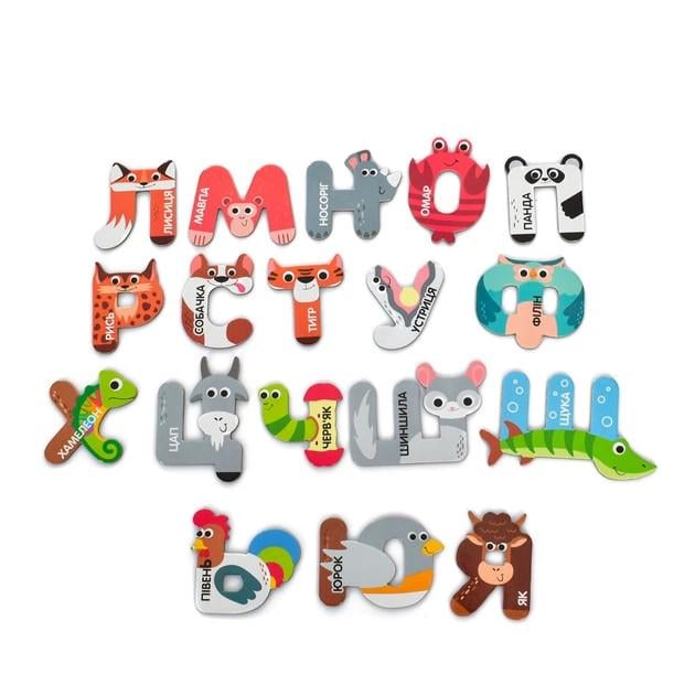 Детский набор Limo Toy магнитный алфавит/буквы и цифры названия животных на украинском языке 43 эл. (FT-0051) Детский набор Limo Toy магнитный алфавит/буквы и цифры названия животных на украинском языке 43 эл. (FT-0051)