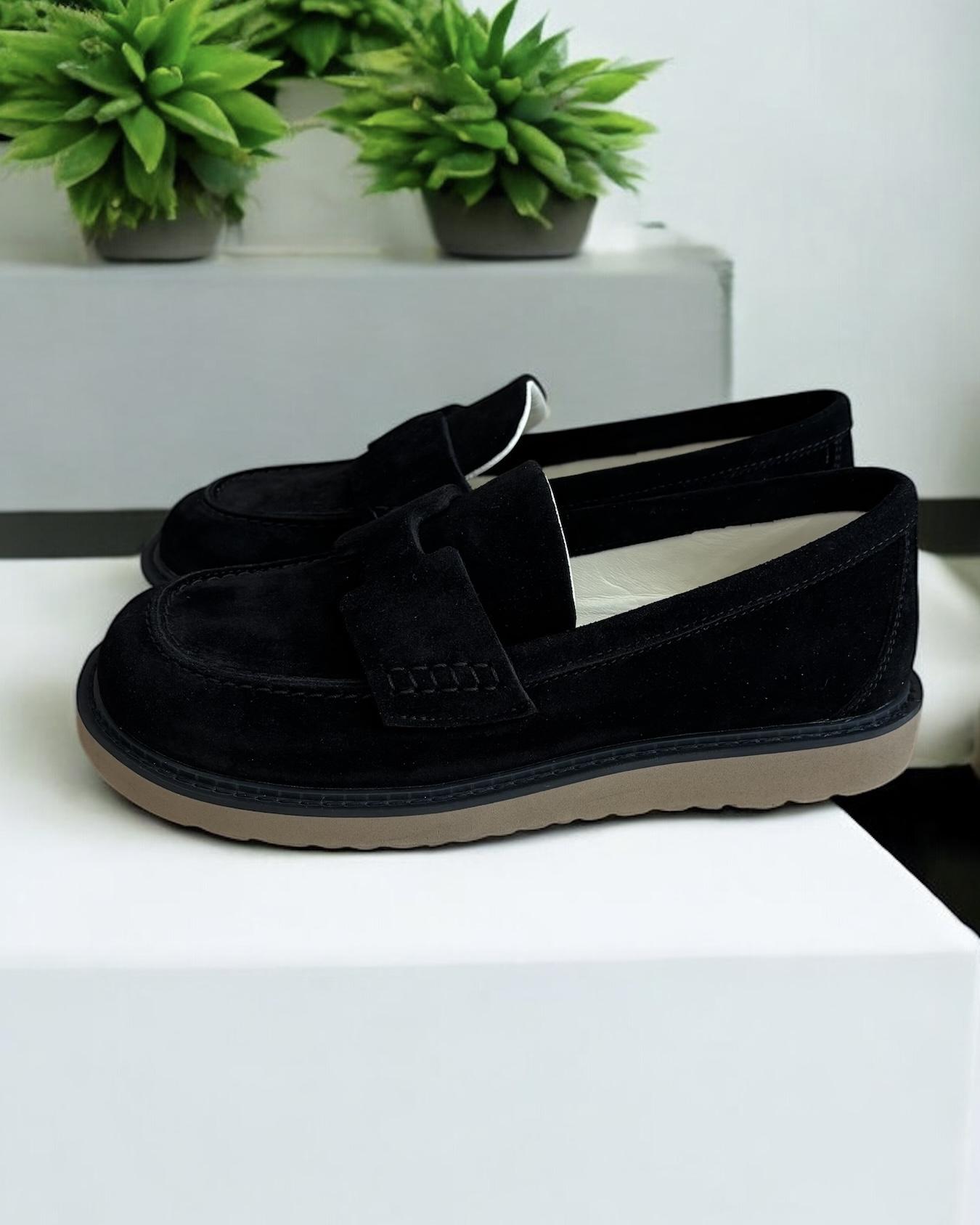 Лоферы анатомические женские натуральная замша MARANDI р. 38 Черный (AnLof-Z-38-black) - фото 4 Лоферы анатомические женские натуральная замша MARANDI р. 38 Черный (AnLof-Z-38-black) - фото 4