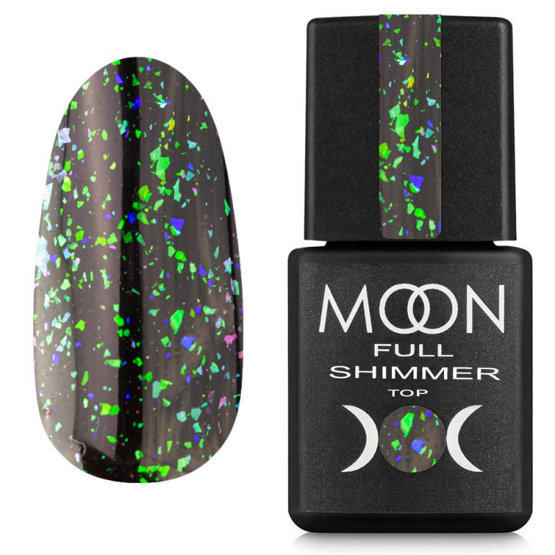 Топ для гель-лака Moon Full Shimmer Top №1021 без липкого слоя 8 мл