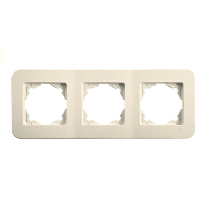 Рамка трехместная Viko Rollina Кремовый (00000012930)