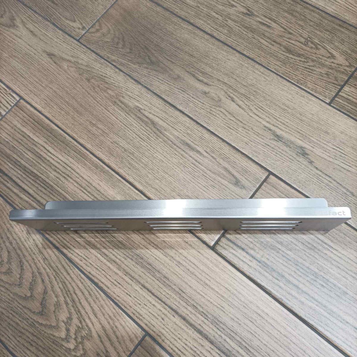 Полиця пряма відкрита L-форми з товстої нержавіючої сталі для ванної кімнати Disfact HL-45 45 см Сріблястий (3330) - фото 9 Полиця пряма відкрита L-форми з товстої нержавіючої сталі для ванної кімнати Disfact HL-45 45 см Сріблястий (3330) - фото 9