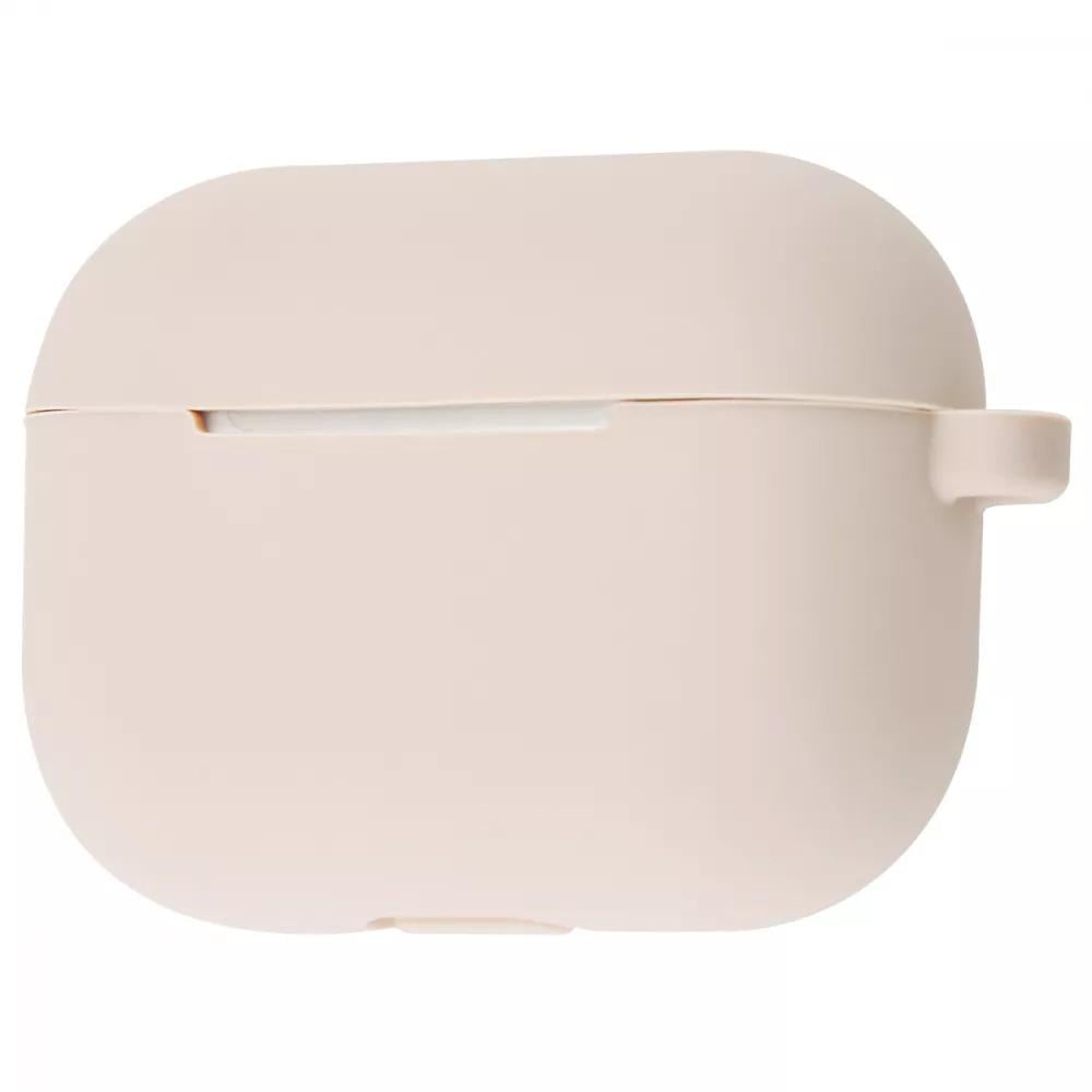 Чохол Silicone Case New для навушників AirPods Pro з карабіном Pink Sand (fe2b2c20)