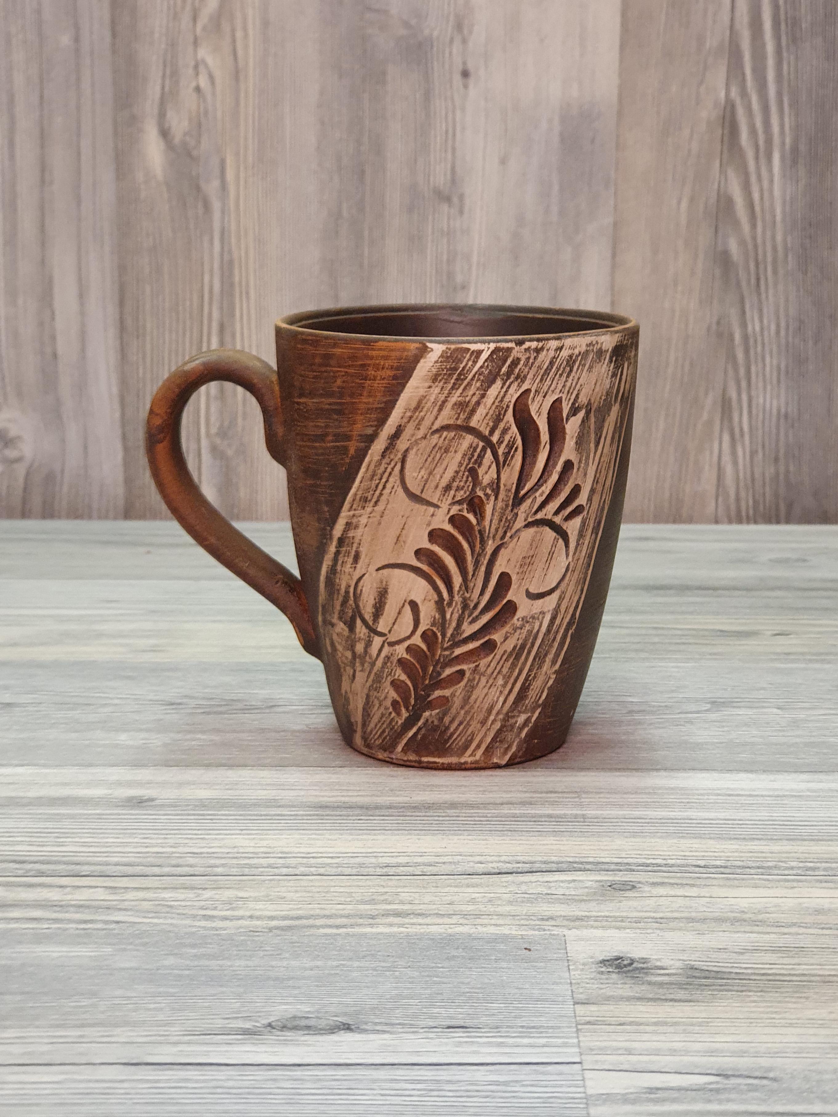 Чашка из красной глины (5189) - фото 2