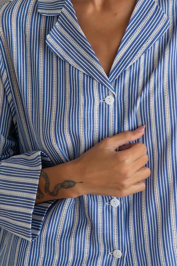 Піжамний костюм Lake Lace з брюками бавовняний M/L (29517764) - фото 4 Піжамний костюм Lake Lace з брюками бавовняний M/L (29517764) - фото 4