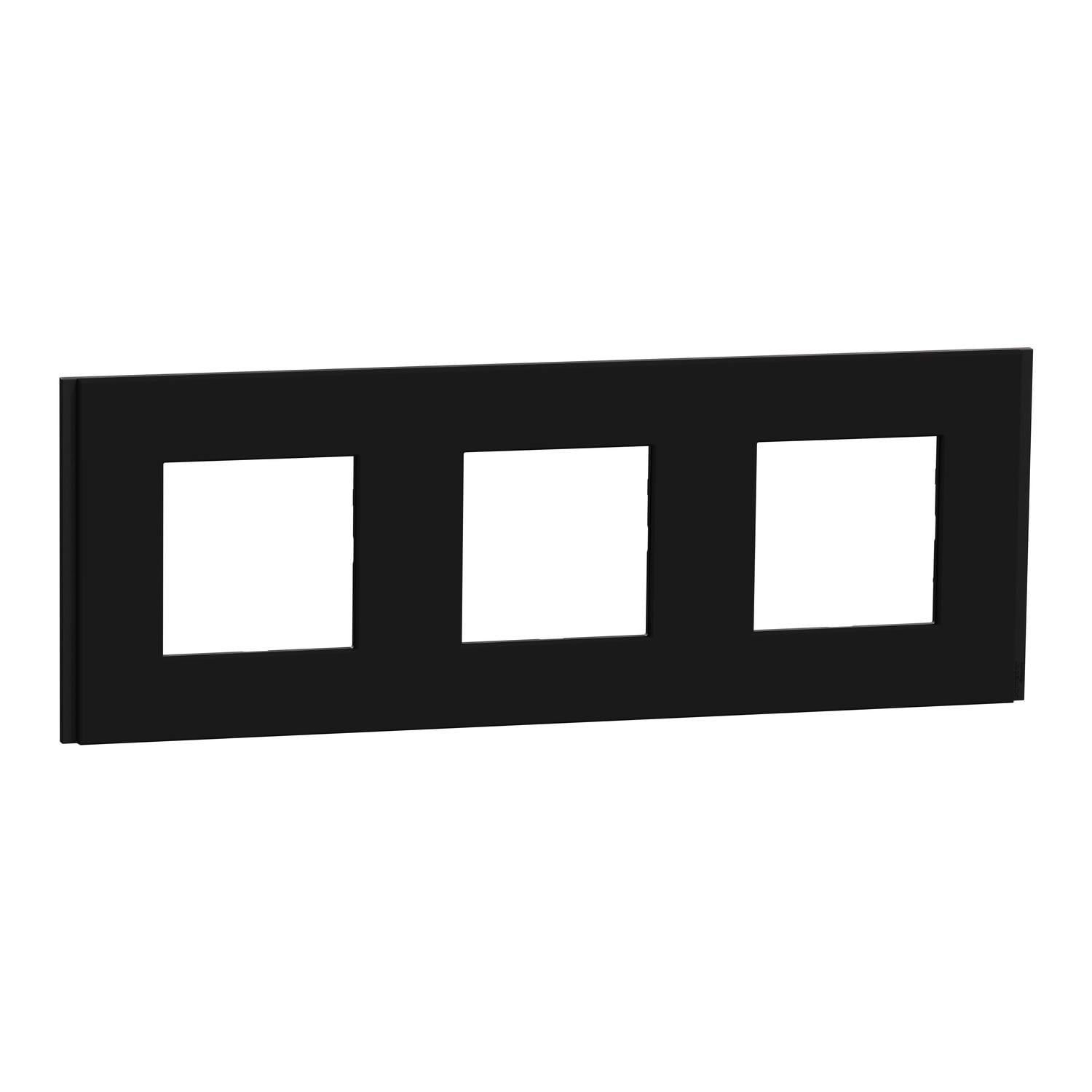 Рамка Schneider Electric Unica 3-постовая 85x234x10,25 мм Каучук (NU600672)