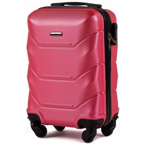Чемодан пластиковый WIngs 147 ручная кладь Розовый