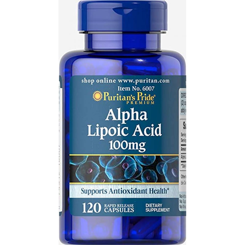 Натуральная добавка Alpha Lipoic Acid 100 mg 120 caps (100-86-0888024-20)