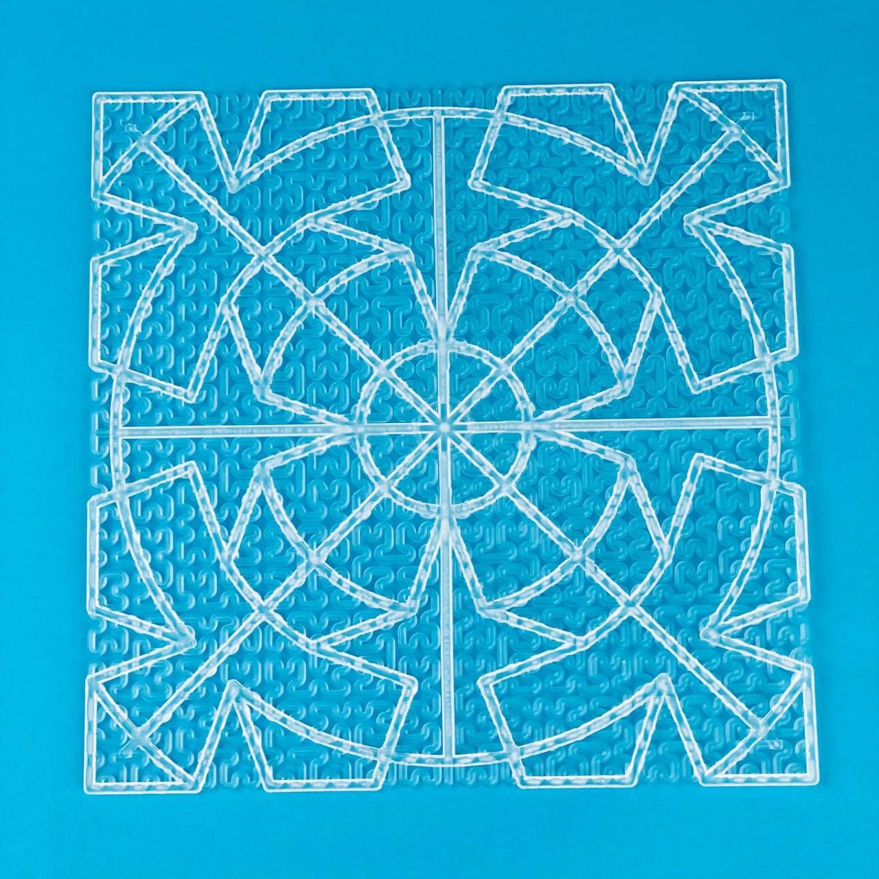 Коврик дренажный для приготовления сыра 20х20 см (27998)