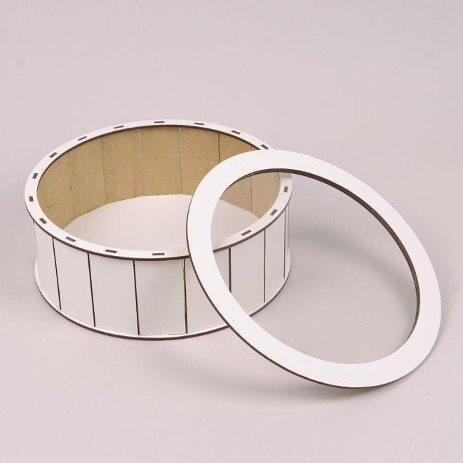 Коробка подарочная Flora круглая с прозрачной крышкой d 24 см Белый (33061) - фото 2 Коробка подарочная Flora круглая с прозрачной крышкой d 24 см Белый (33061) - фото 2