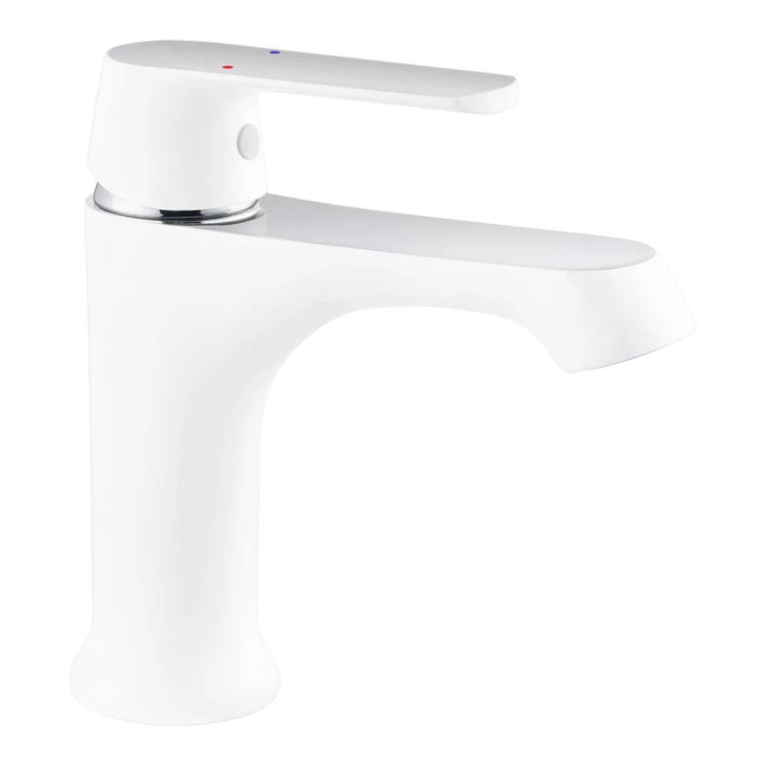 Змішувач для умивальника Frap F1031 Білий/Хром (F1031)