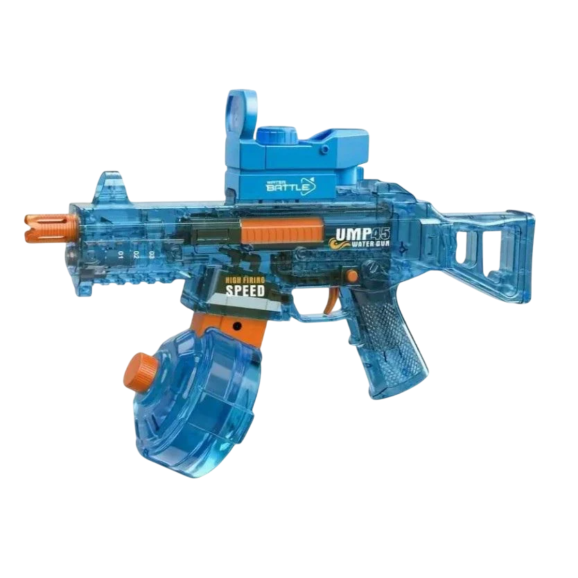 Автомат водяной игрушечный электрический UMP45 с подсветкой и трассерной насадкой (VD004)