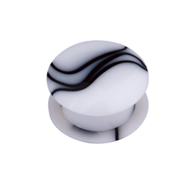 Тоннель-плаг с разводами UPSS21 4 мм Белый