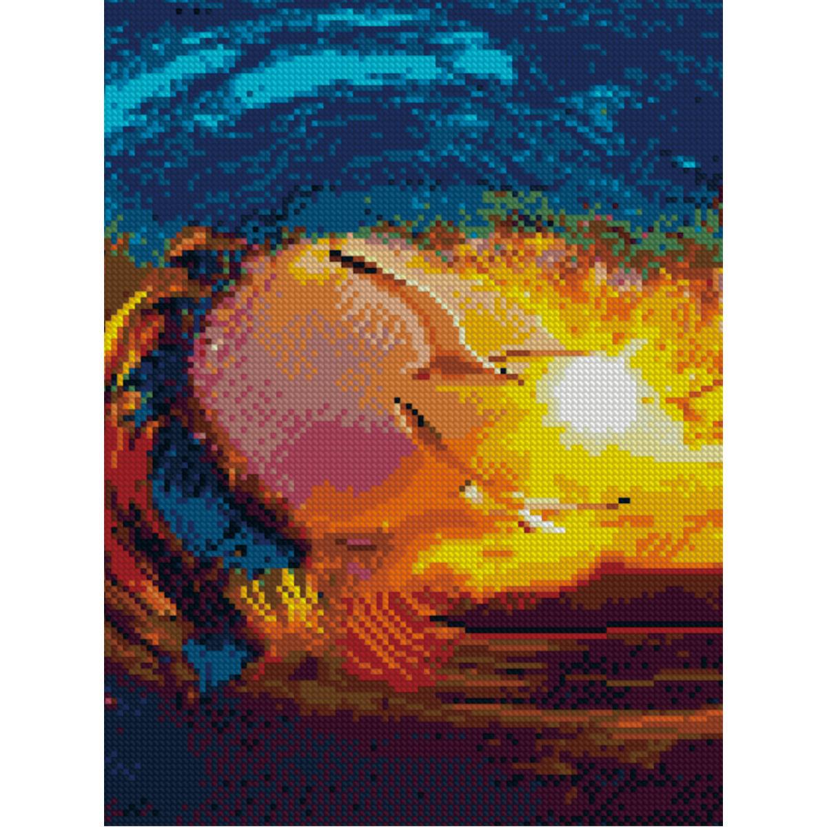 Алмазная мозаика Strateg Лови волну 30х40 см (Str-HX152)