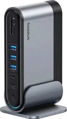 USB-хаб BASEUS BASEUS UnionJoy 17-Port Triple-Display Docking Station Space Grey (KST-B00532304811-00)