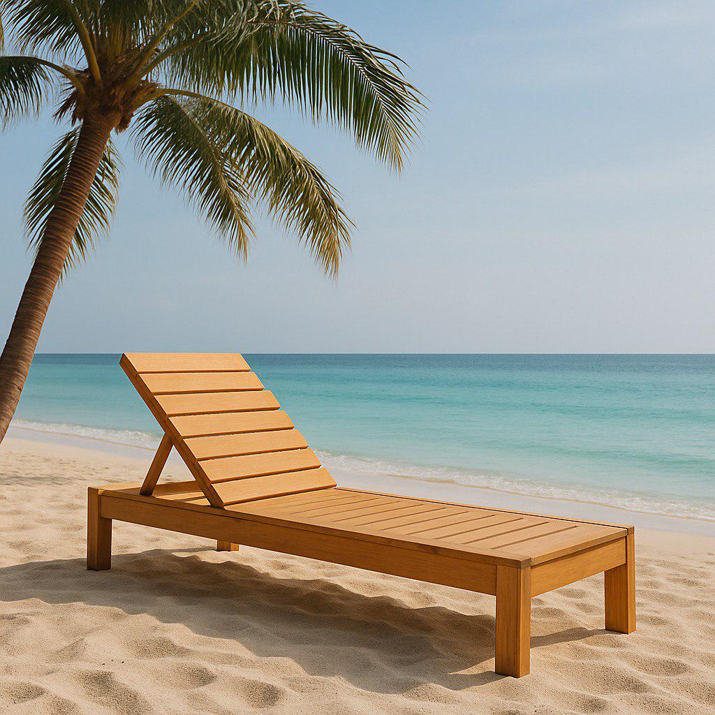 Шезлонг из натурального дерева (Ш02)