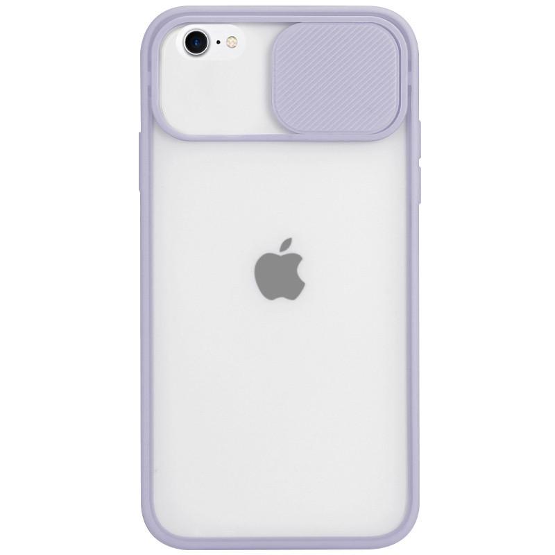 Чехол Camshield mate TPU со шторкой для камеры для iPhone 7/8/SE 2020 Сиреневый