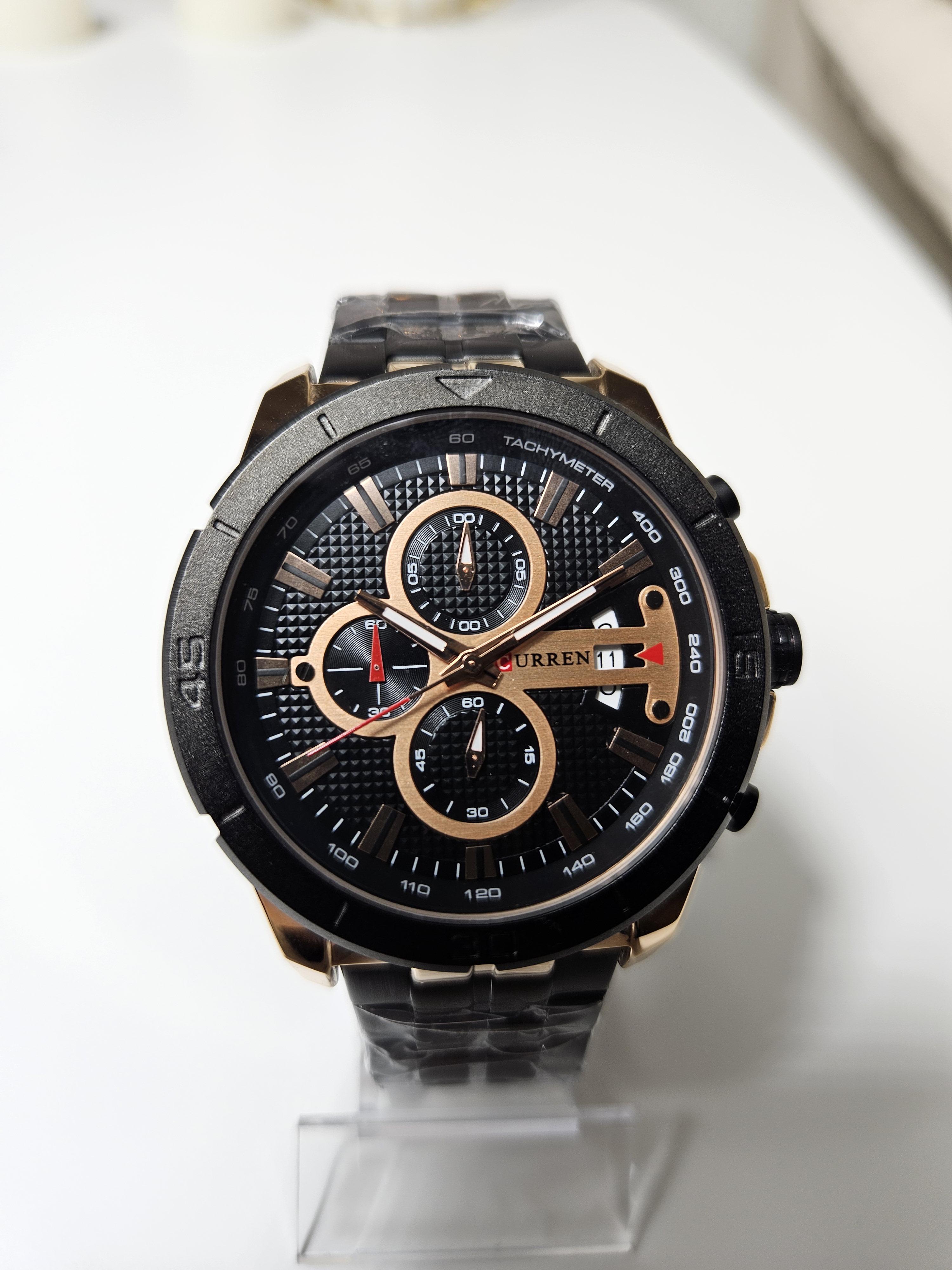 Наручные часы мужские Сurren 8355 Черный/Золотой (1104) - фото 4 Наручные часы мужские Сurren 8355 Черный/Золотой (1104) - фото 4