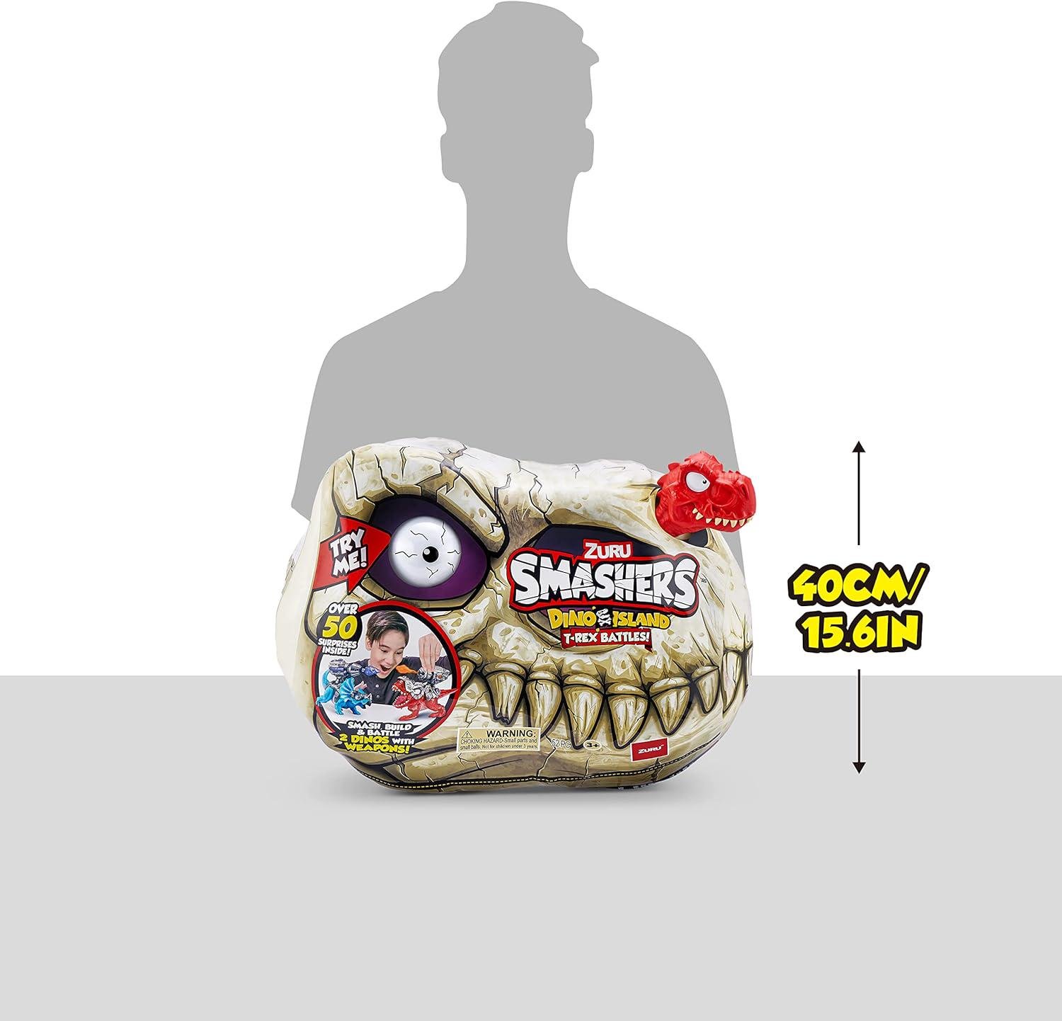 Игровой набор Zuru Smashers Dino Island T-Rex Battles Дино Череп Черный - фото 7 Игровой набор Zuru Smashers Dino Island T-Rex Battles Дино Череп Черный - фото 7