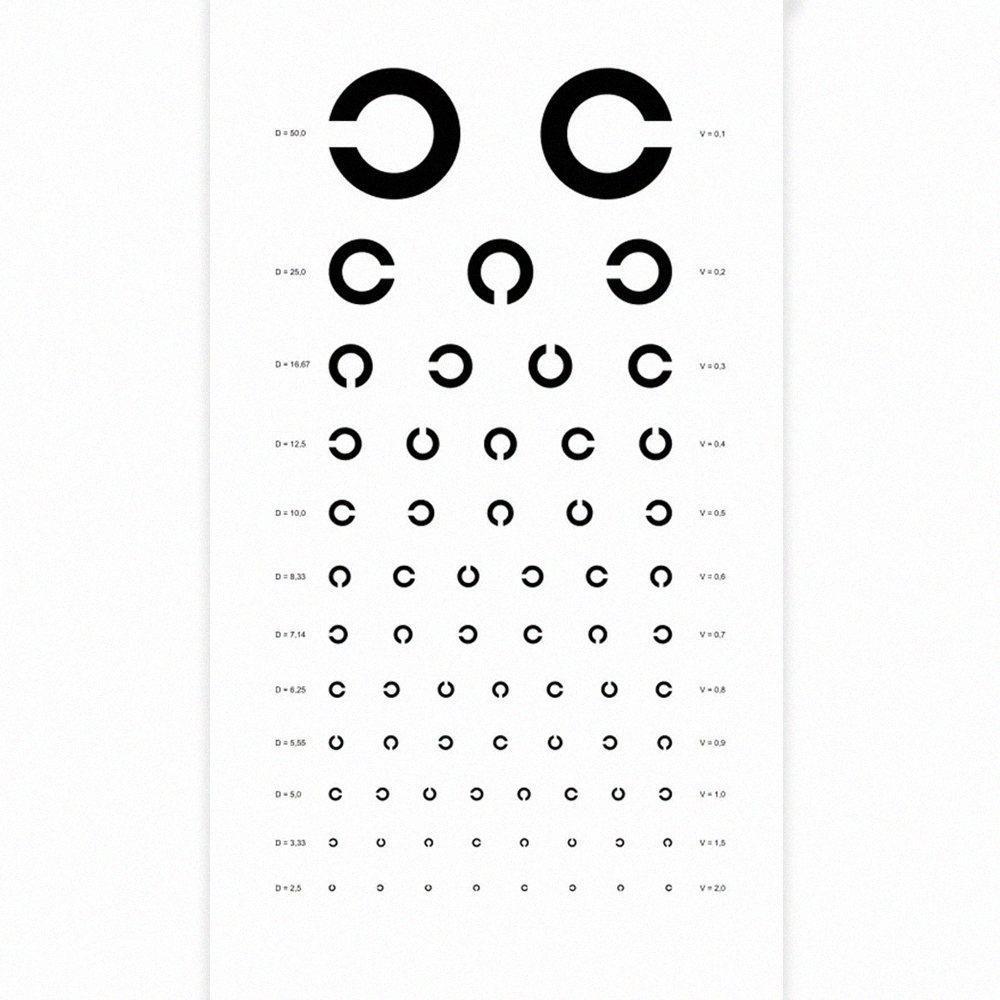 Набор таблиц офтальмологических Сивцева/Головина/Орловой (28080186) - фото 4 Набор таблиц офтальмологических Сивцева/Головина/Орловой (28080186) - фото 4