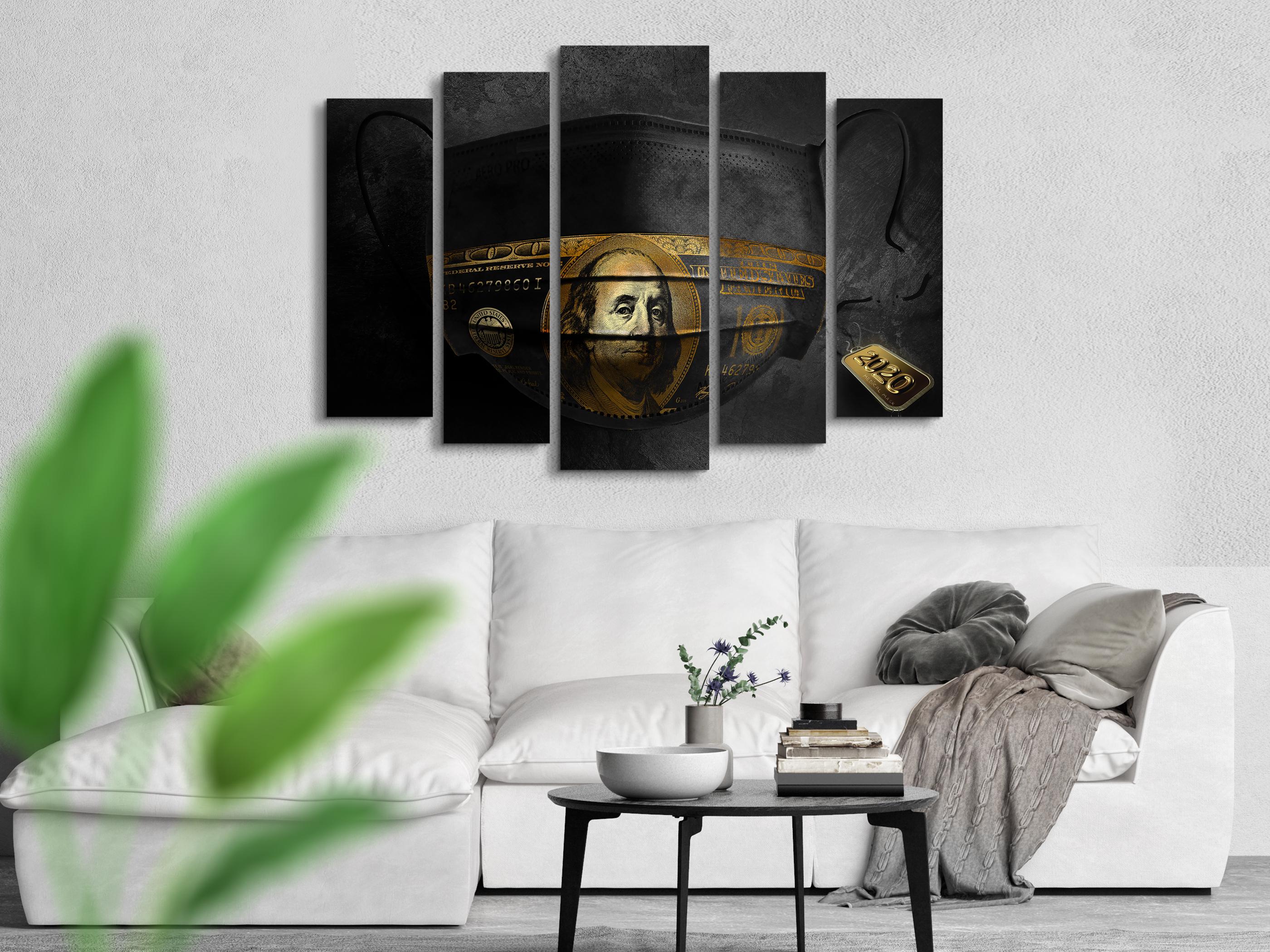 Картина модульная Маска Абстракция 115х170 см (Art-277_5) - фото 2 Картина модульная Маска Абстракция 115х170 см (Art-277_5) - фото 2