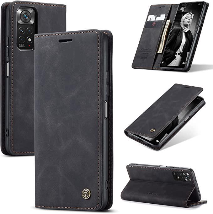 Чехол книжка с магнитом Xiaomi Redmi Note 11S CaseMe Black (29284-2B)