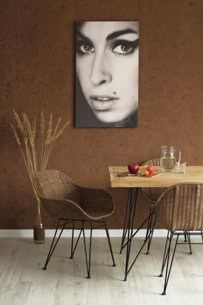 Кресло плетеное из натурального ротанга на металлическом каркасе 2 шт. Коричневый (cr-ok48211) - фото 4