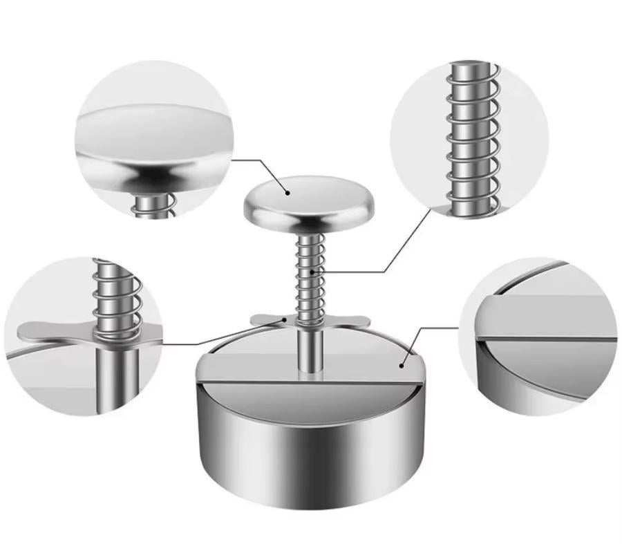 Прес формувальник для котлет та бургерів із нержавіючої сталі 304 Ø11,4 см (BURG114) - фото 11