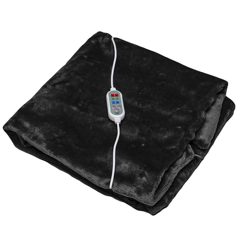 Плед с подогревом от usb от повербанка 100х65 см Black
