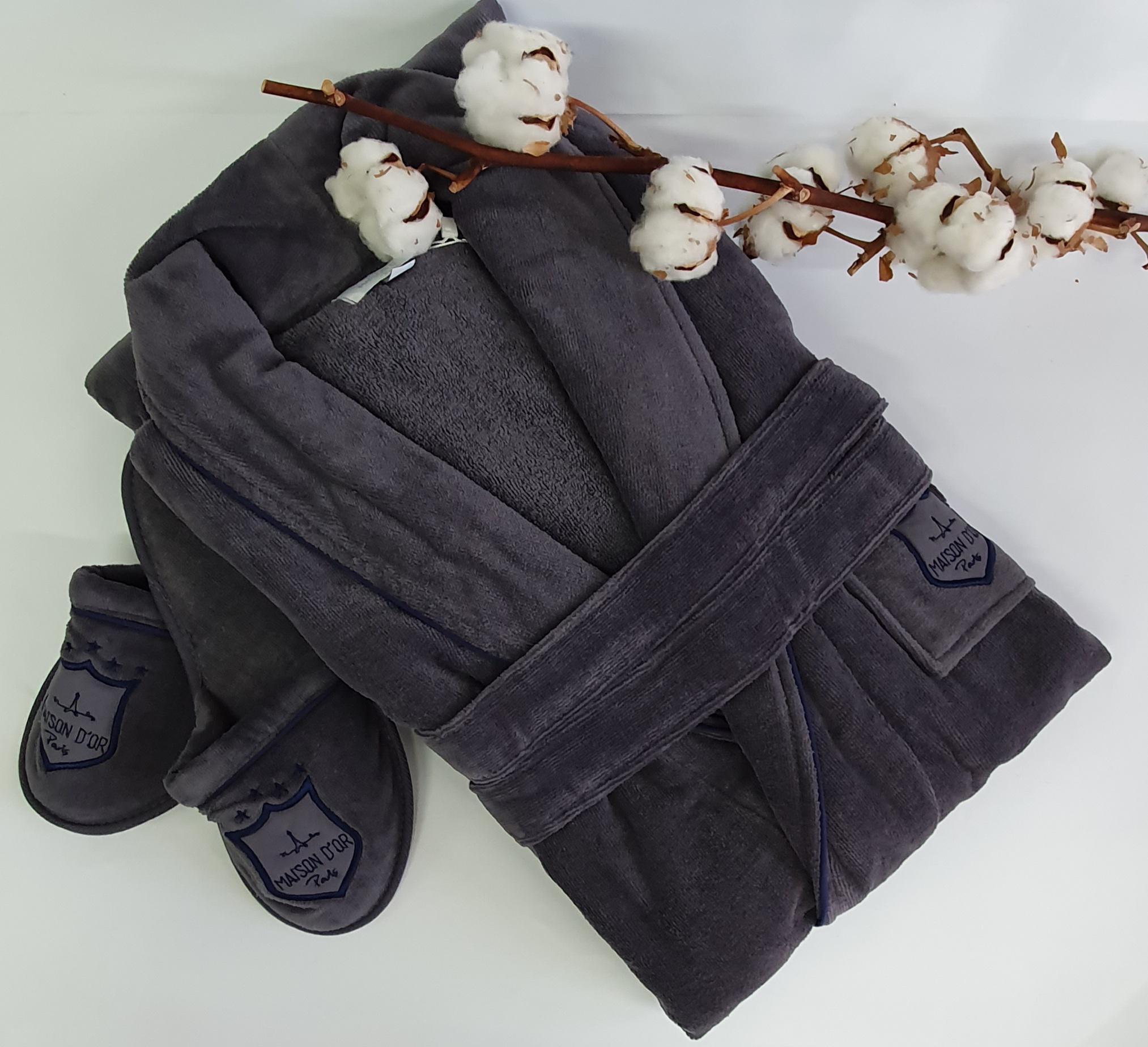 Халат мужской Maison D'or Boswell S Grey (09MDB04S02)