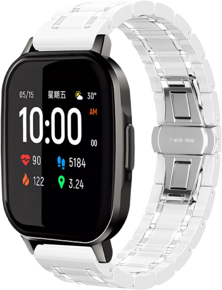 Ремешок керамический Ceramo для Haylou Smart Watch 2 LS02 White (28742-29)