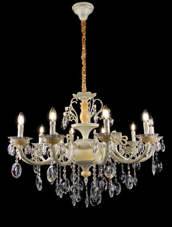 Люстра свеча Ray L05241/10+2P GWT (IR007045) Люстра свеча Ray L05241/10+2P GWT (IR007045)