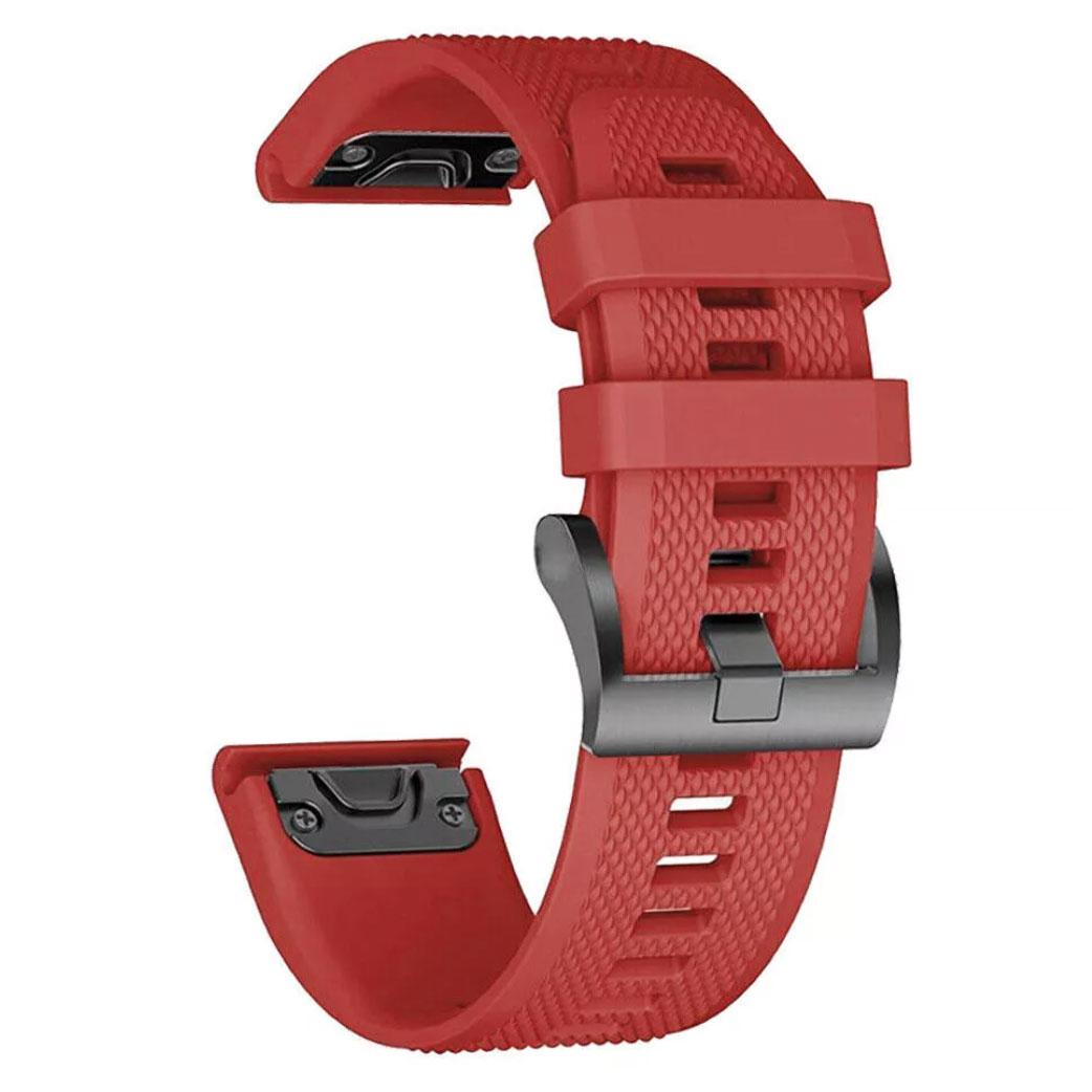 Ремінець силіконовий Primo для годинника Garmin Fenix ​​7/Fenix ​​7 Pro/Fenix ​​8 47 мм/Fenix ​​E Red (2605606094)