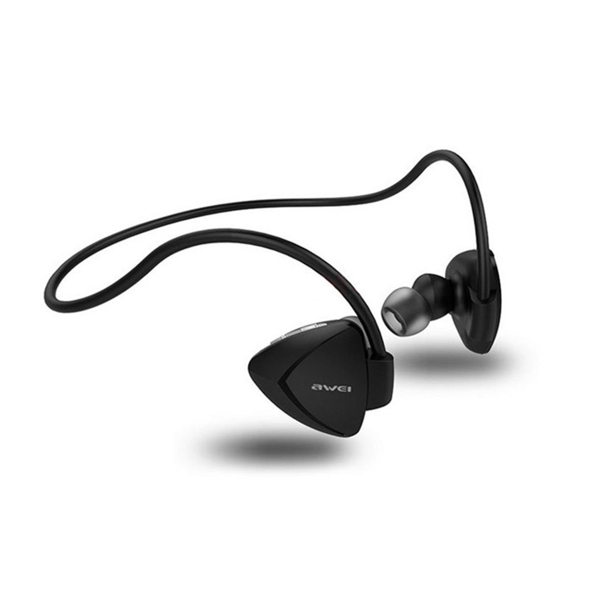 Наушники гарнитура вакуумные Bluetooth AWEI Sport BT для спорта Черный (A840)