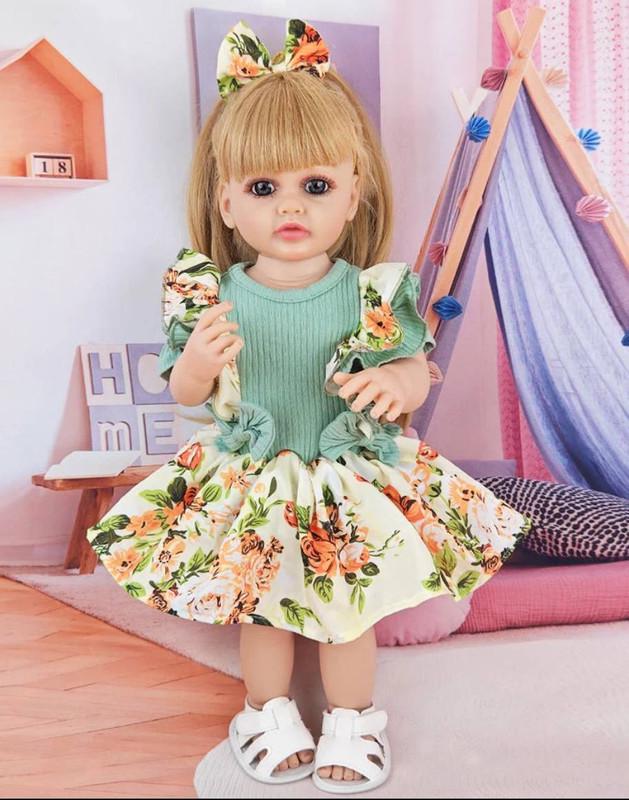 Лялька Олівія Reborn Doll Вінілова можна купати