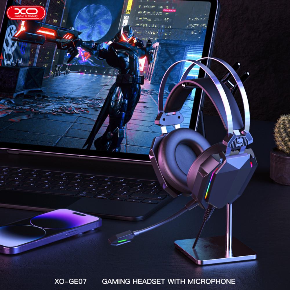 Наушники Xo Static RGB Long Gaming с микрофоном (GE-07) - фото 8 Наушники Xo Static RGB Long Gaming с микрофоном (GE-07) - фото 8