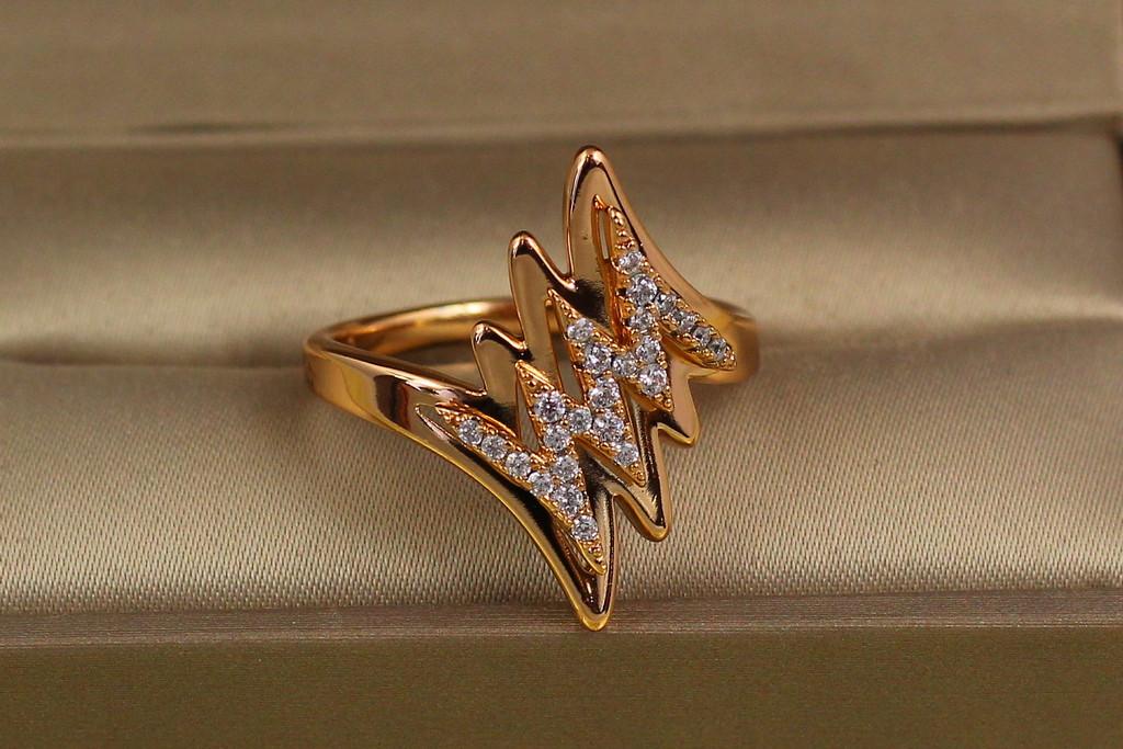 Каблучка Xuping Jewelry Гроза р. 18 Золотистий