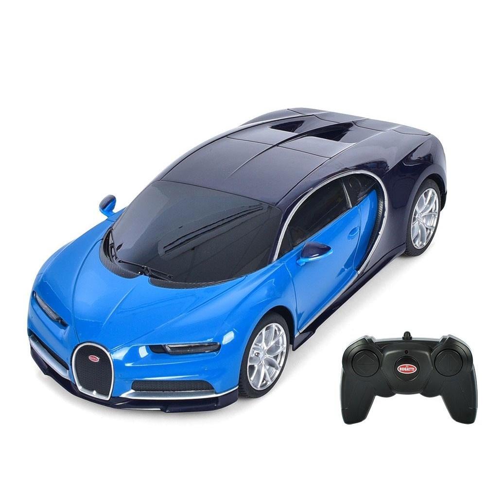 Радиоуправляемая машинка детская Bugatti Chiron резиновые колеса/свет (76100) - фото 1