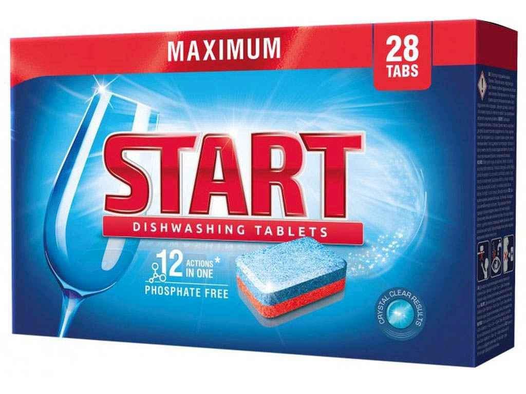 Таблетки для посудомийної машини START Maximum 28 шт.(804044)