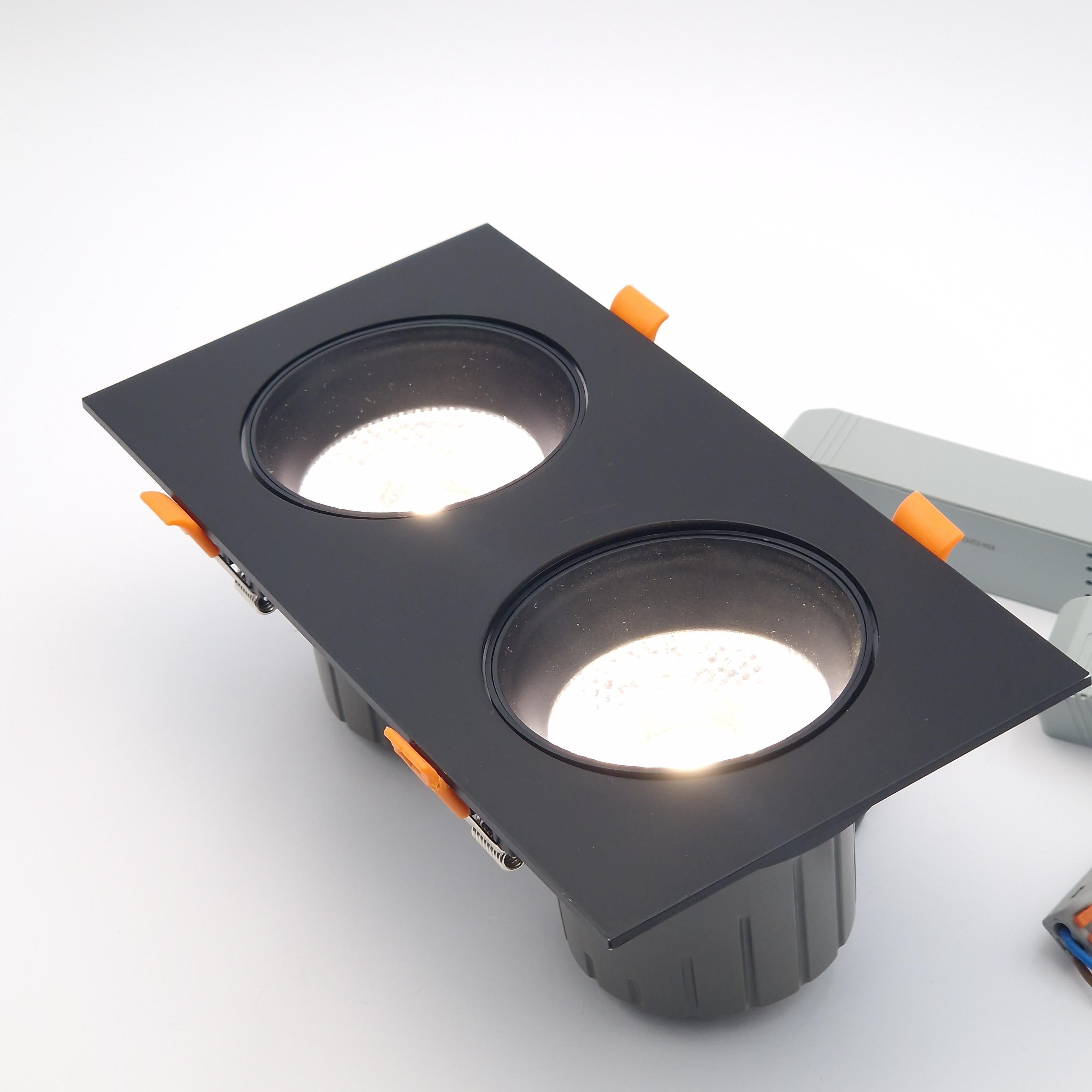 Светильник точечный врезной Light Club двойной 2х12 Вт 3000 К Черный (WL44-320-12-3-BK) - фото 3 Светильник точечный врезной Light Club двойной 2х12 Вт 3000 К Черный (WL44-320-12-3-BK) - фото 3