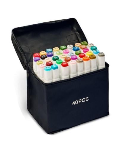 Маркери двосторонні Touch Smooth на спиртовій основі 40 шт. та 20 шт. акварельних (1801953759)