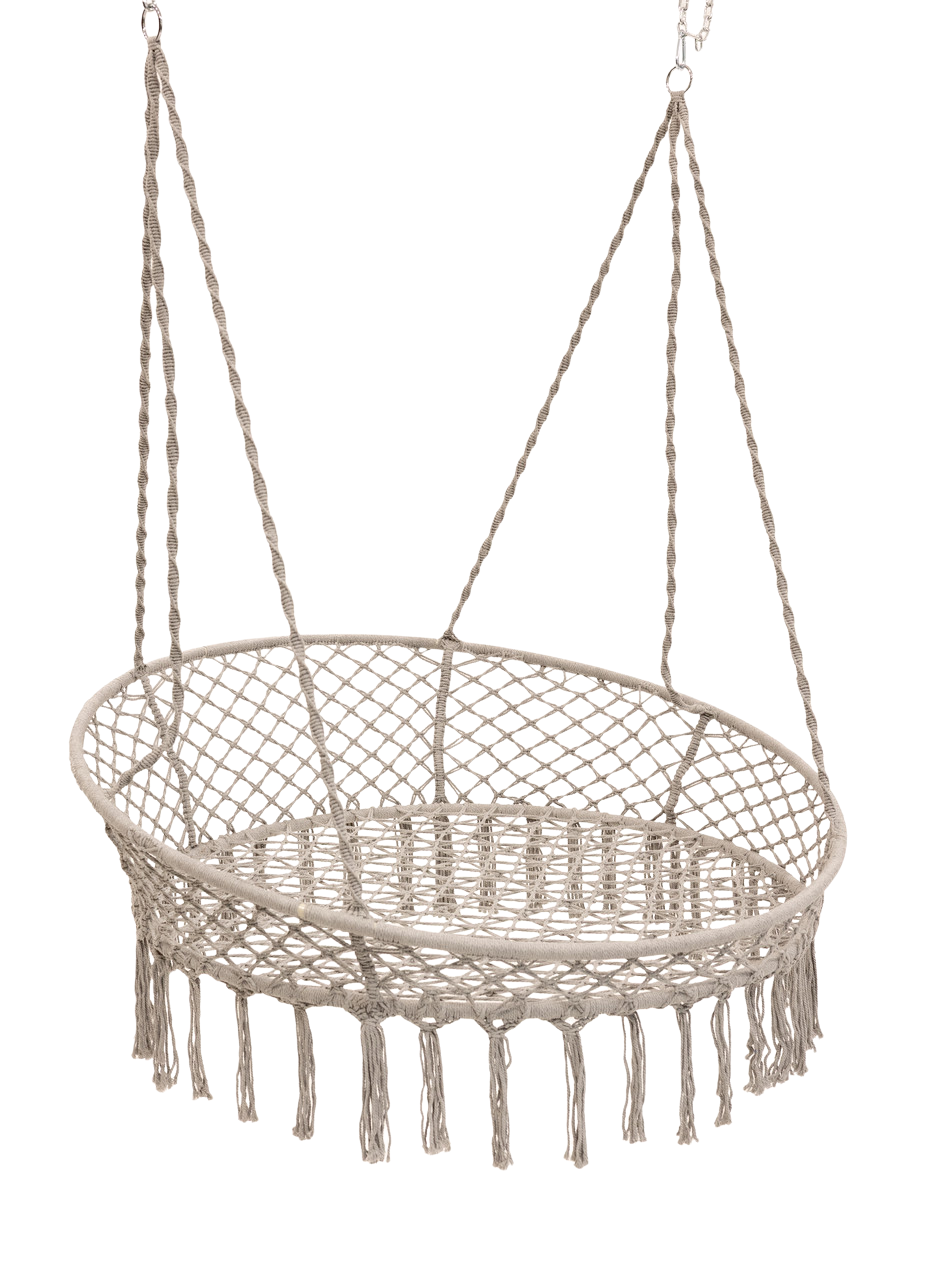 Качель круглая подвесная с подушкой WCG 140 см Серый (QNSW11GR1) - фото 6 Качель круглая подвесная с подушкой WCG 140 см Серый (QNSW11GR1) - фото 6