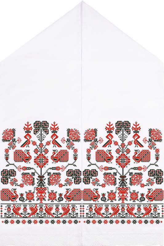 Схема Свадебный рушник для вышивки бисером и нитями на атласной ткани (ТР069ан5099) Схема Свадебный рушник для вышивки бисером и нитями на атласной ткани (ТР069ан5099)