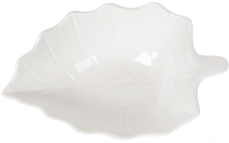 Набір фарфорових салатників White City Лист 4 шт. 450 мл Білий - фото 2 Набір фарфорових салатників White City Лист 4 шт. 450 мл Білий - фото 2