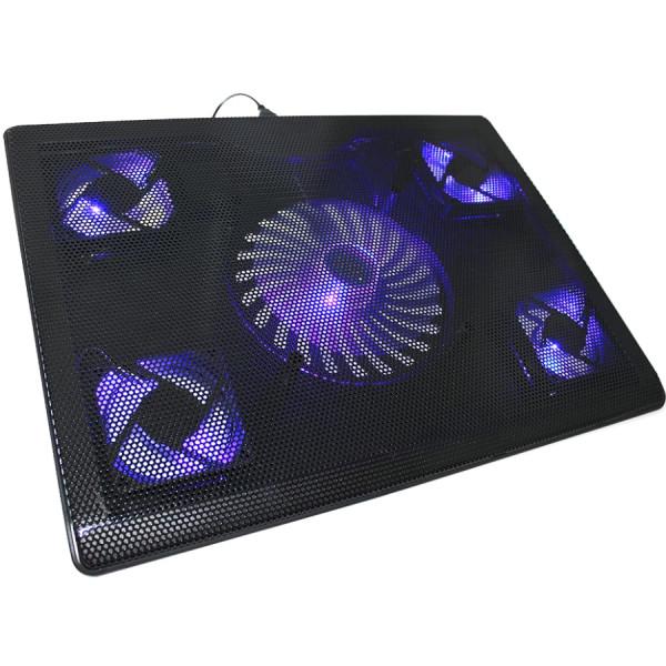 Подставка для ноутбука Crown CMLC-205T с вентилятором/LED подсветкой Black (21831350) Подставка для ноутбука Crown CMLC-205T с вентилятором/LED подсветкой Black (21831350)