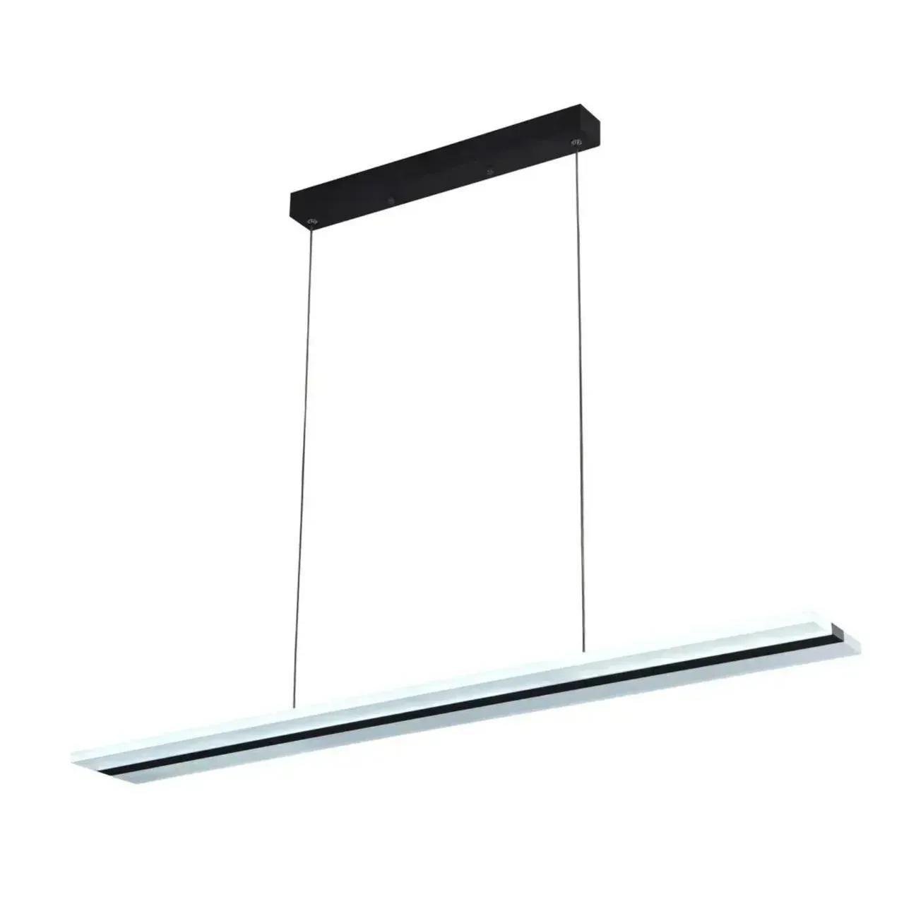 Люстра підвісна світлодіодна Interees V QQD3161 BK 46W з акриловим розсіювачем 3000-6400К з пультом Чорний (00000140957)